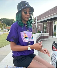 NoHours Truly Purple Tie Dye T-Shirt