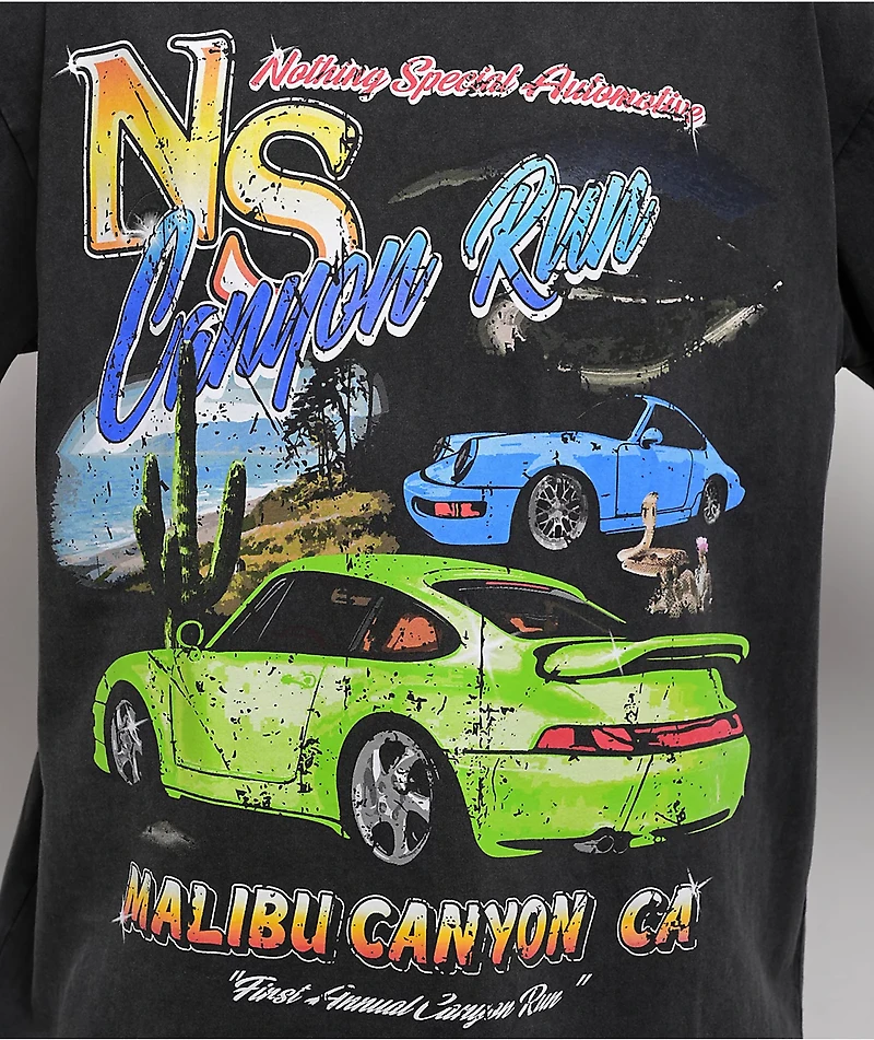 Nothing Special Canyon Run Black Wash T-Shirt