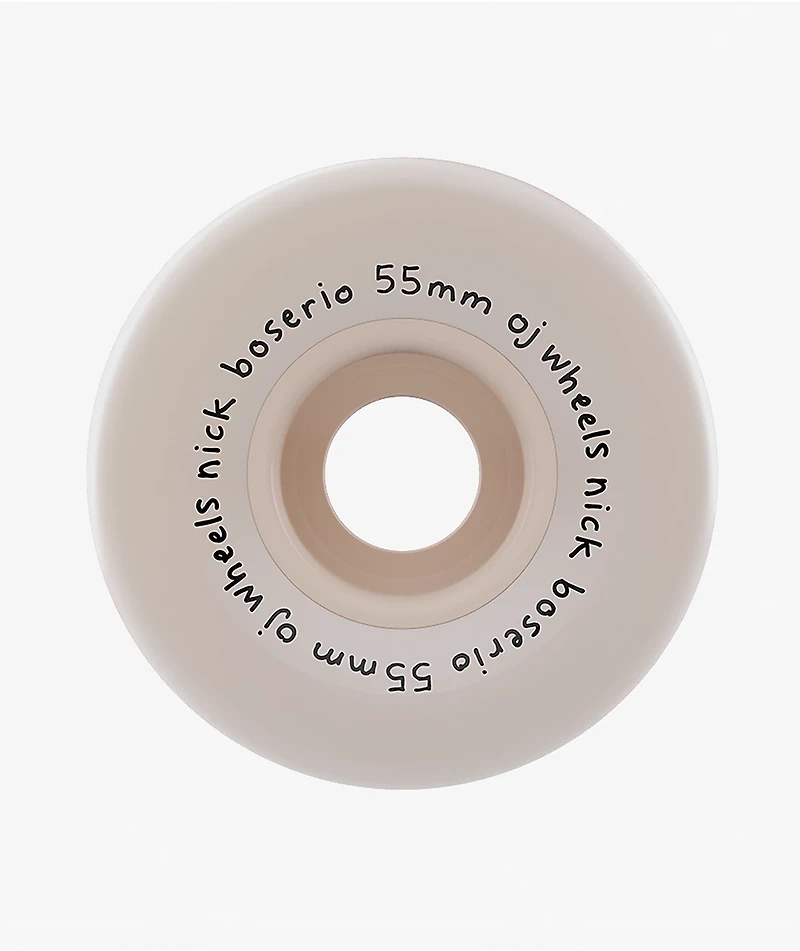 OJ Boserio Mini Super Juice 55mm 99a Heavy Devils White Cruiser Skateboard Wheels