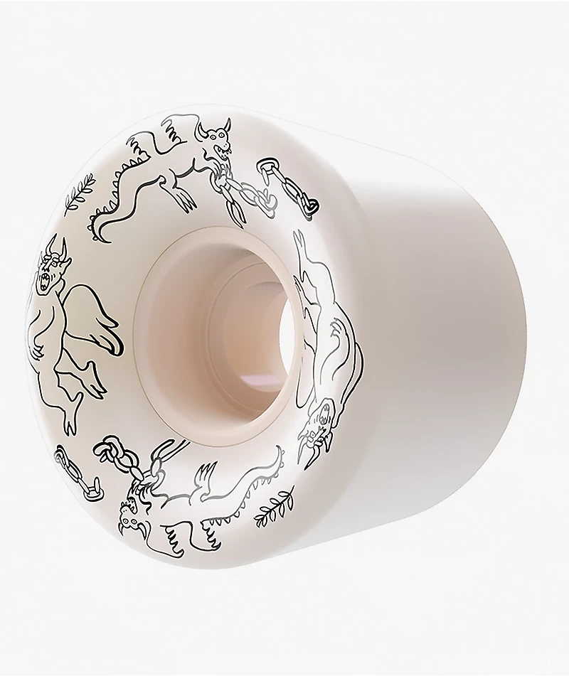 OJ Boserio Mini Super Juice 55mm 99a Heavy Devils White Cruiser Skateboard Wheels