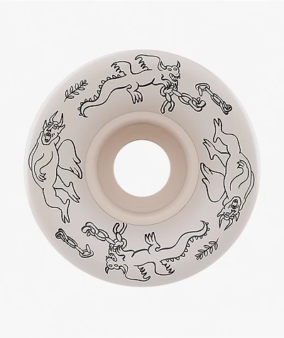 OJ Boserio Mini Super Juice Heavy Devils 55mm 99a White Skateboard Wheels