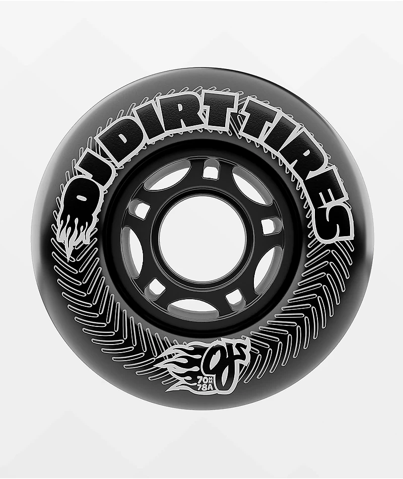 OJ Dirt Tires Thunder Juice 70mm 78a Black Cruiser Skateboard Wheels