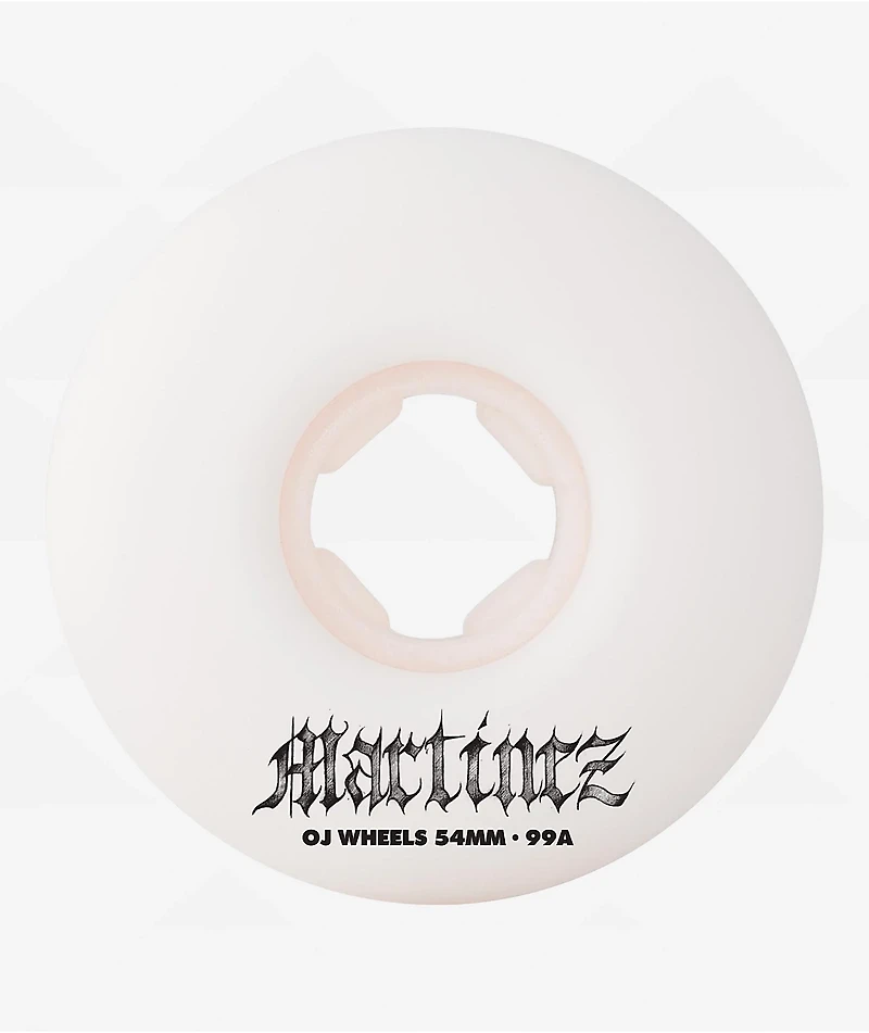 OJ Martinez Guero Chubbies 54mm 99a White Skateboard Wheels