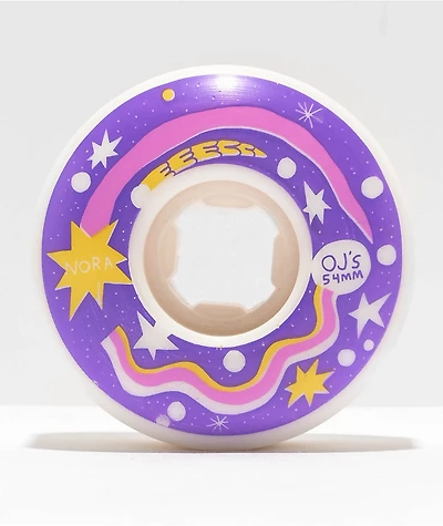 OJ Nora Dream Elite EZ Edge 54mm 101a White Skateboard Wheels