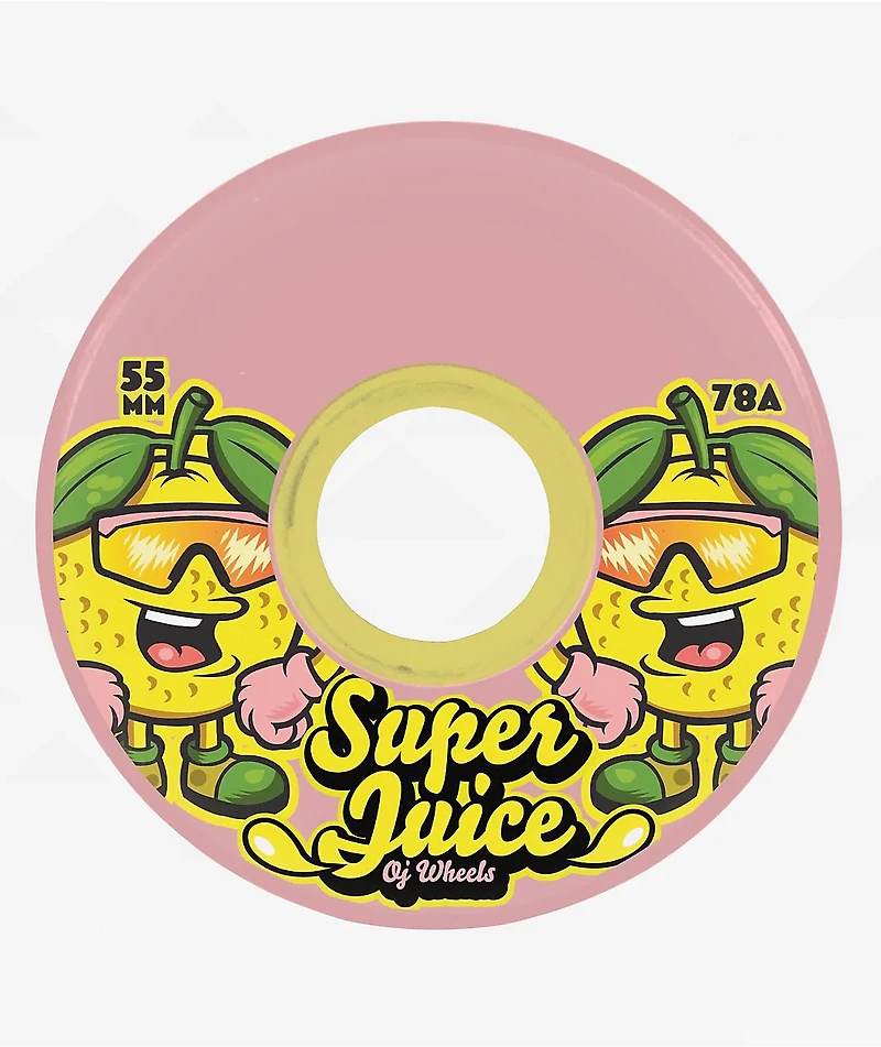 OJ Paloma Mini Super Juice 55mm 78a Pink Cruiser Skateboard Wheels