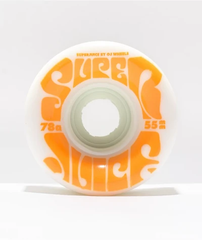 OJ Super Juice 55mm 78a White Mini Cruiser Skateboard Wheels