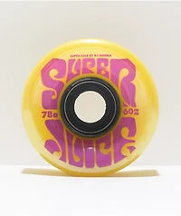 OJ Super Juice 60mm 78a Yellow Cruiser Skateboard Wheels