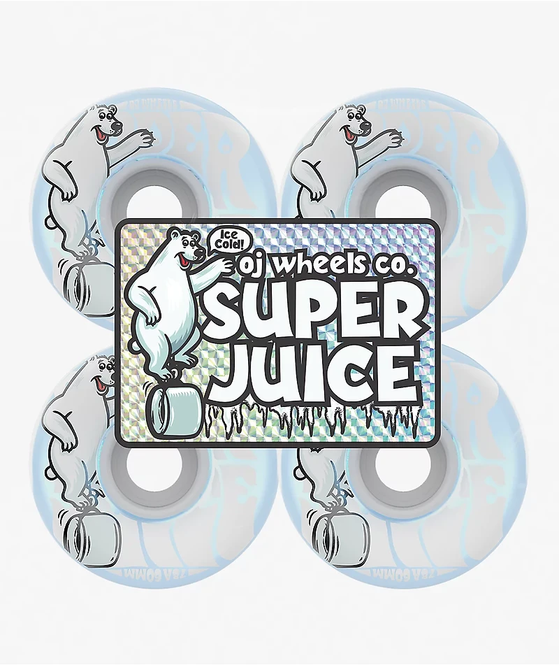 OJ Super Juice Ice Cold 60mm 78a Cruiser Skateboard Wheels