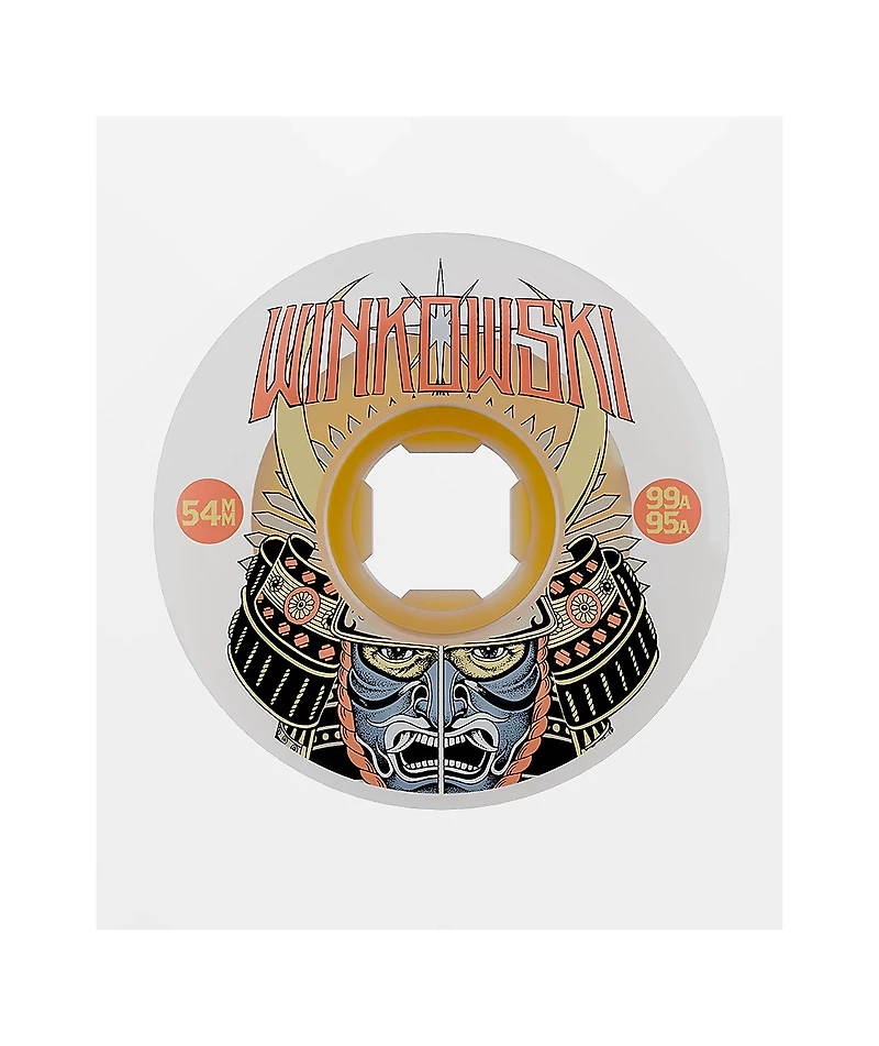 OJ Winkowski Samurai Double Duro 54mm 99a/95a White Skateboard Wheels