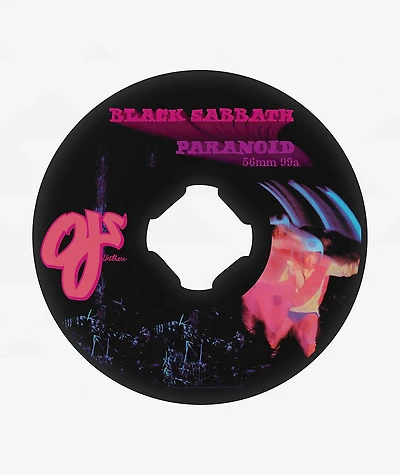 OJ x Black Sabbath Paranoid Chubbies 56mm 99a Black Skateboard Wheels