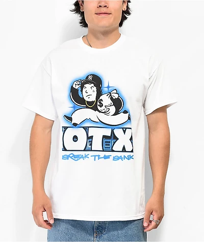 OTX BOYZ  Break The Bank Graffiti White T-Shirt