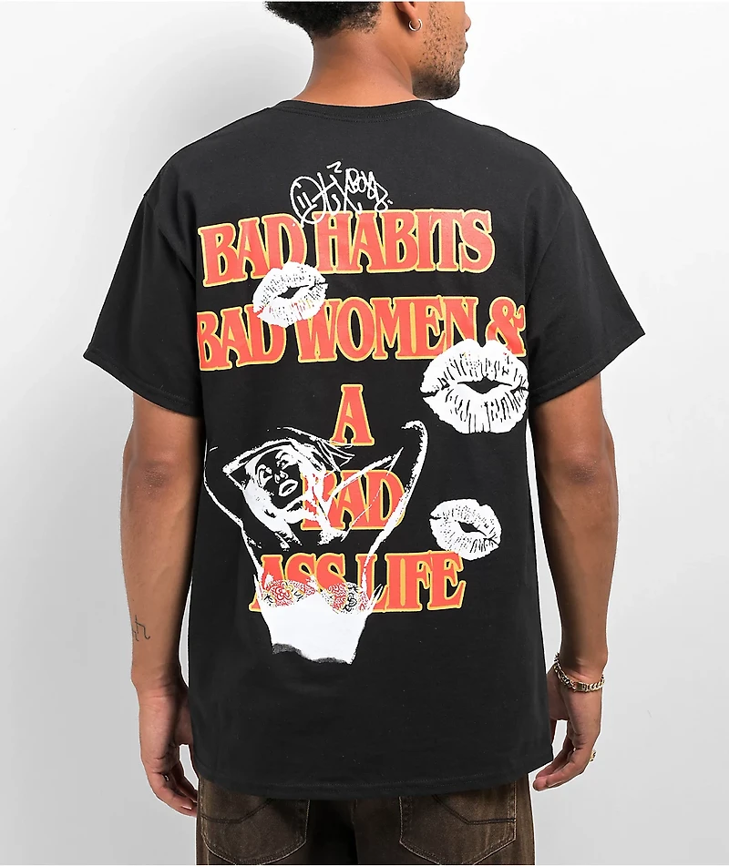 OTX BOYZ Bad Habits Black T-Shirt