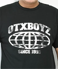 OTX BOYZ Globe Foil Black T-Shirt