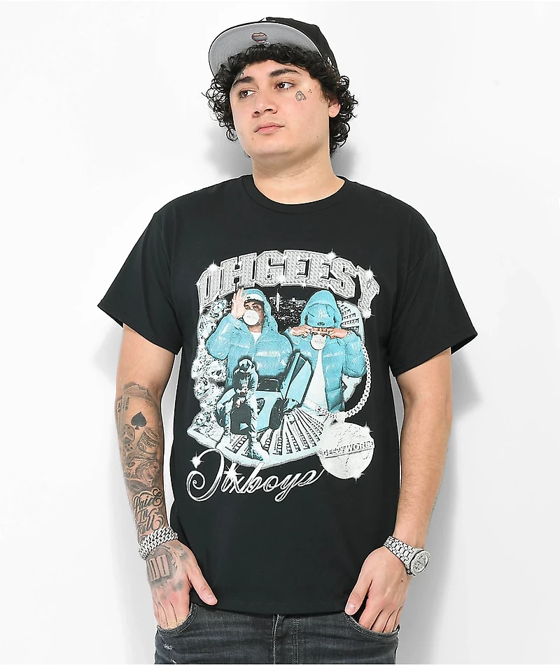 OTXBOYZ  Shine Photo Black T-Shirt