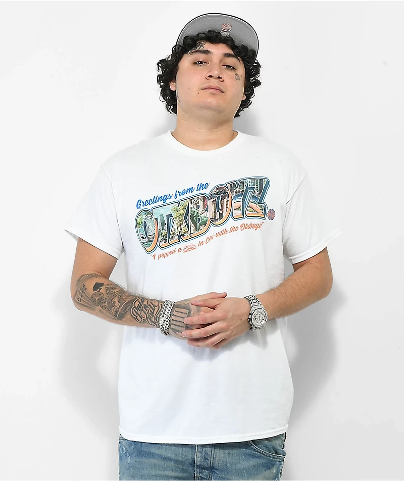 OTXBOYZ Tourist Travel Chi White T-Shirt