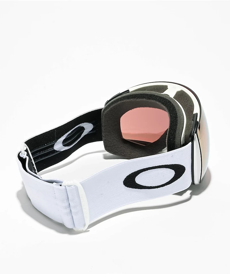 Oakley Flight Deck L Prizm Rose Gold Matte White Snowboard Goggles