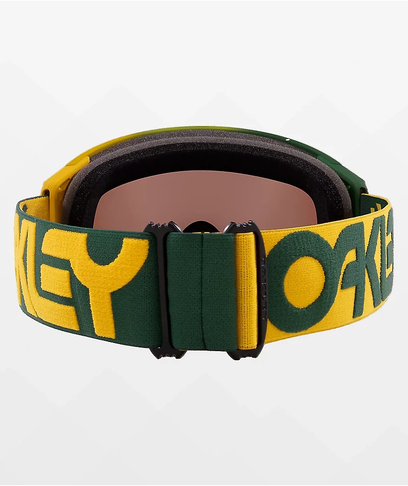Oakley Flight Tracker L Prizm Black Iridium Hunter Green & Gold Snowboard Goggles