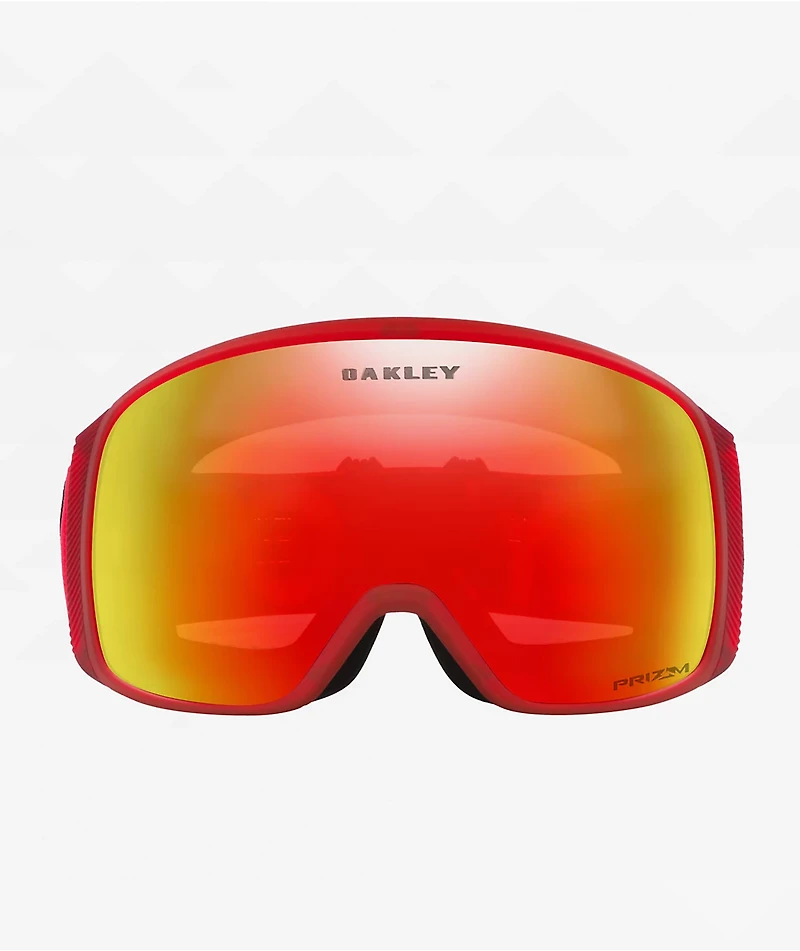 Oakley Flight Tracker L Prizm Torch Iridium & Matte Red Snowboard Goggles
