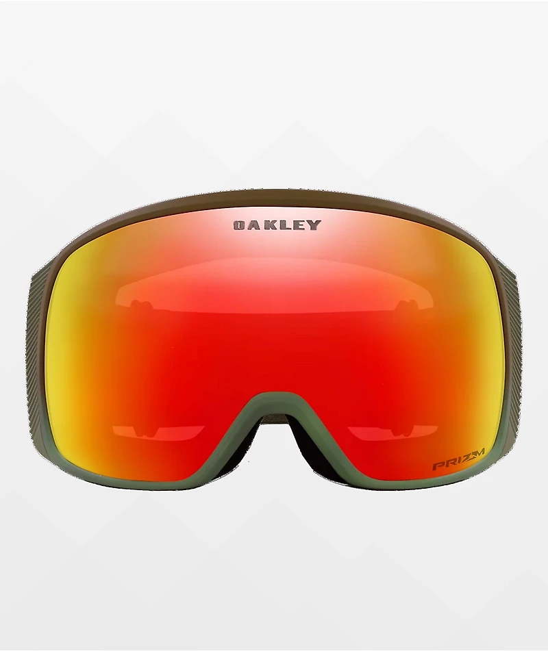 Oakley Flight Tracker L Prizm Torch Iridium Matte Green Snowboard Goggles