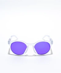 Oakley HSTN Matte Clear & Violet Prizm Sunglasses