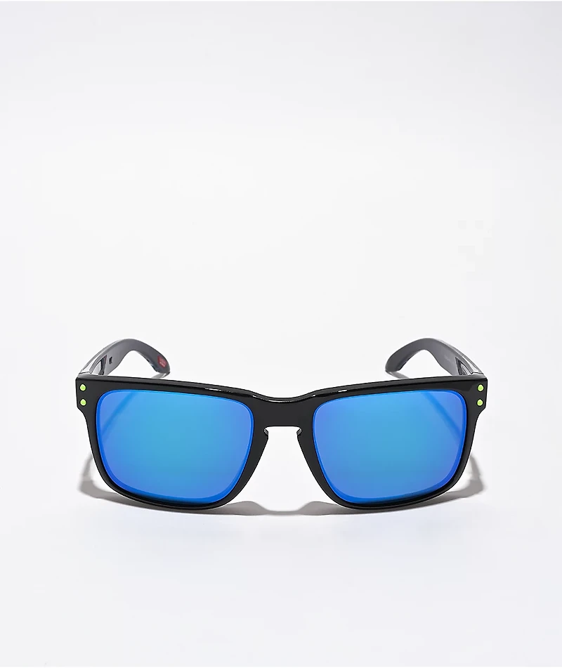 Oakley Holbrook Hi Res Black & Prizm Blue Sunglasses
