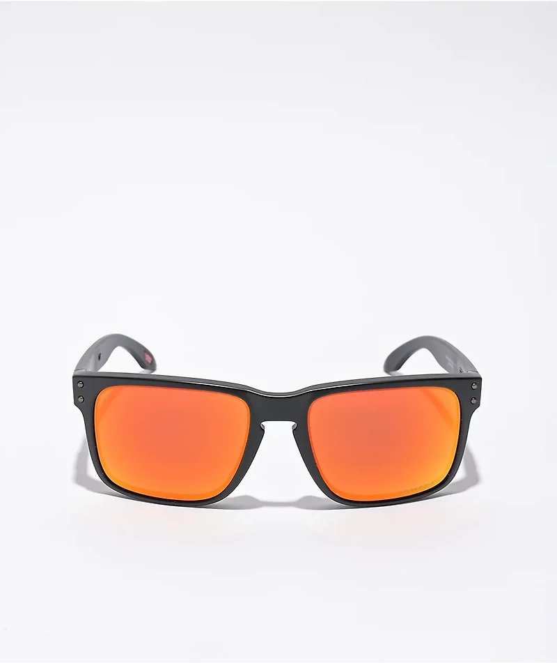 Oakley Holbrook Matte Black & Prizm Ruby Sunglasses