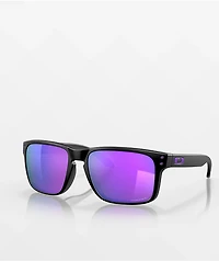 Oakley Holbrook Matte Black & Prizm Violet Sunglasses