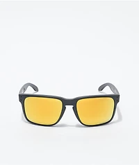 Oakley Holbrook XL Black & Prizm 24K Polarized Sunglasses