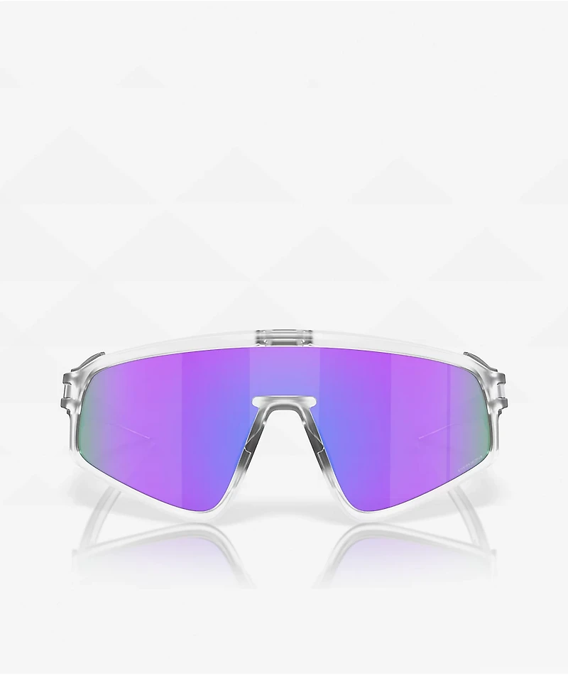 Oakley Latch Panel Matte Clear & Prizm Violet Sunglasses
