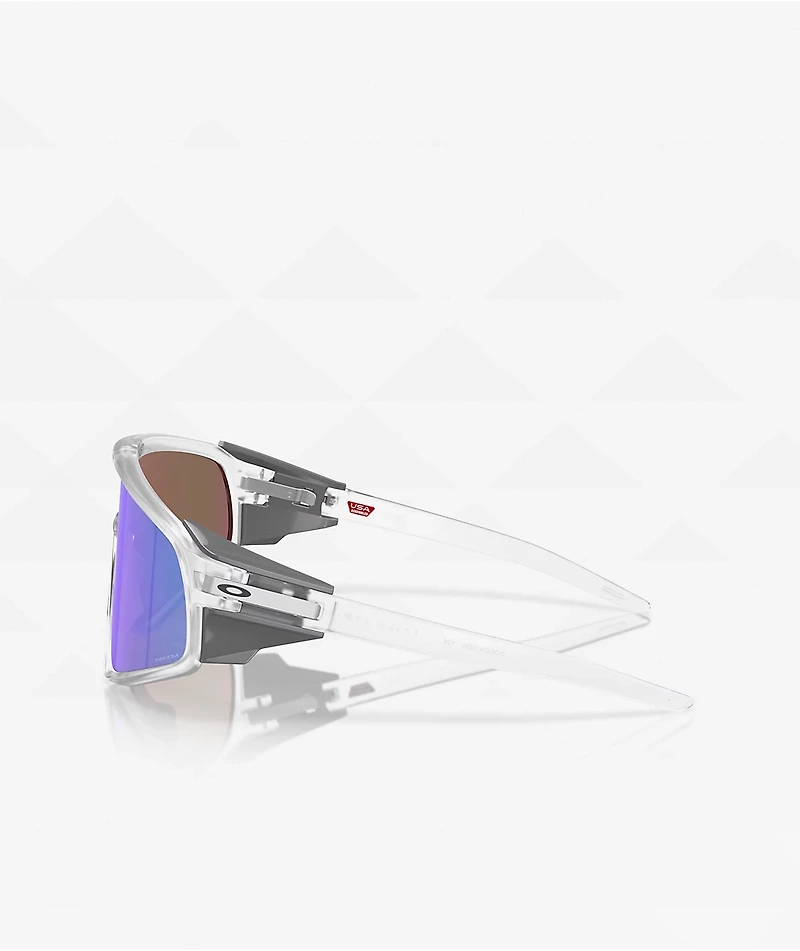 Oakley Latch Panel Matte Clear & Prizm Violet Sunglasses