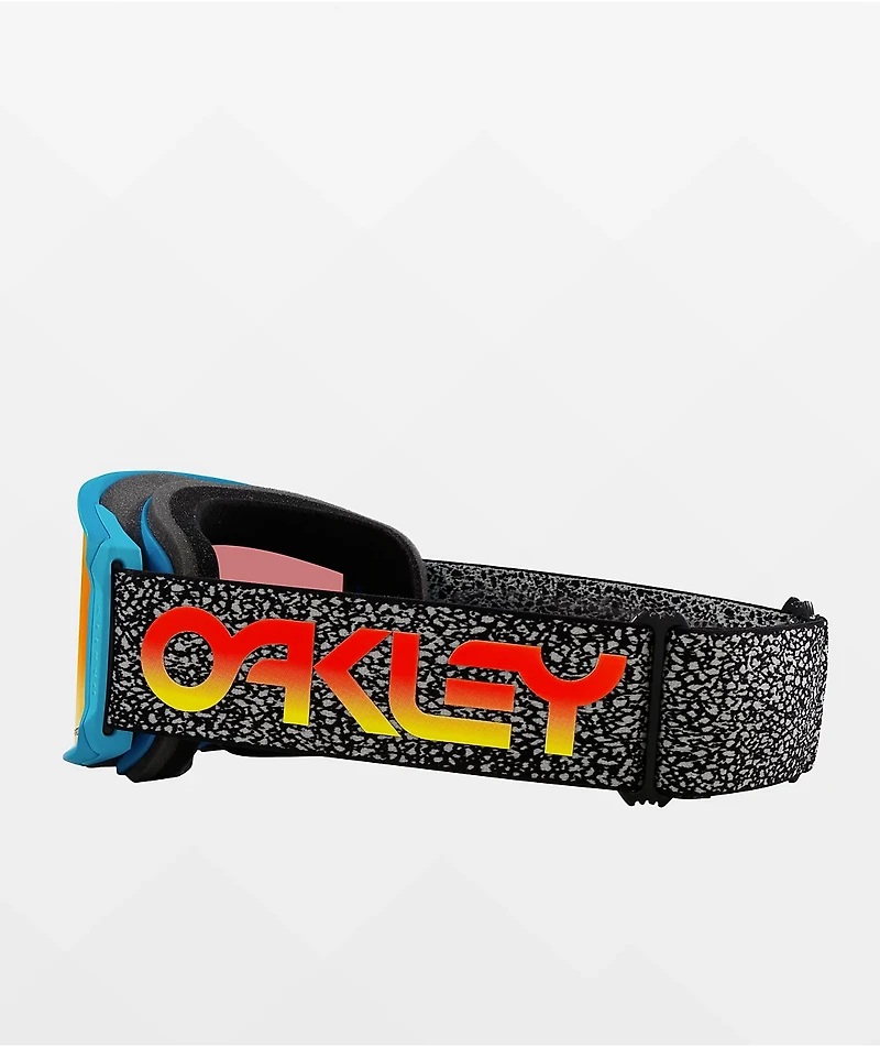 Oakley Line Miner L Blue Crackle & Prizm Torch Snowboard Goggles