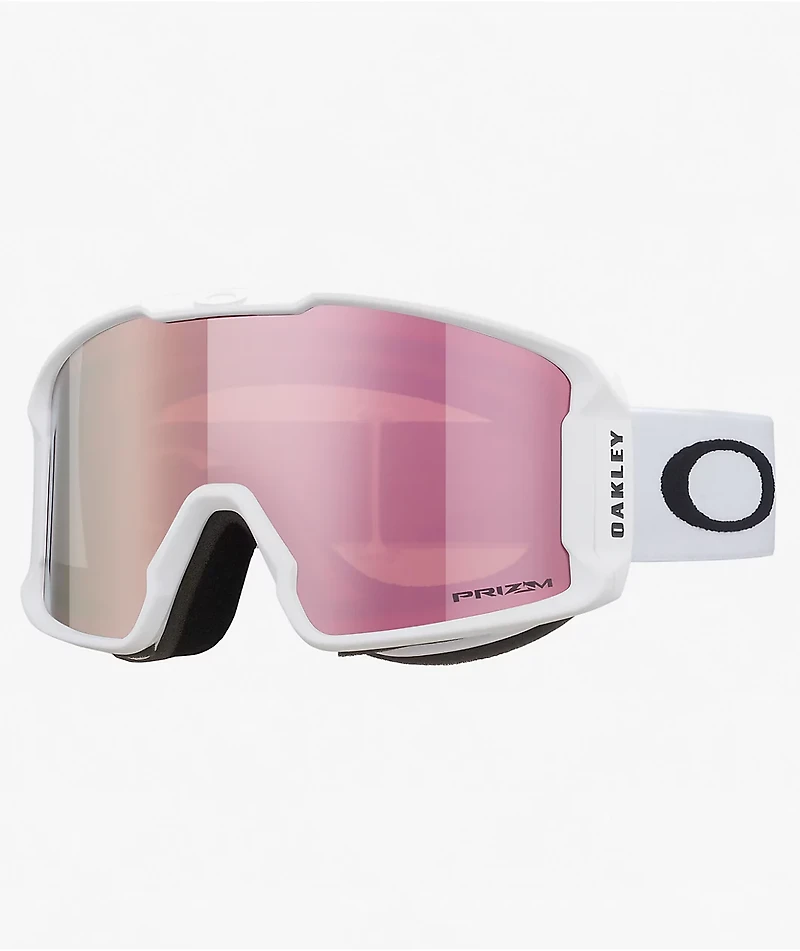 Oakley Line Miner Rose Gold & White Snowboard Goggles