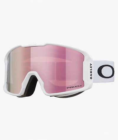 Oakley Line Miner Rose Gold & White Snowboard Goggles