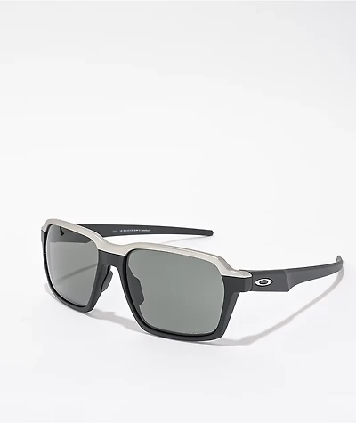 Oakley Parlay Matte Black & Grey Prizm Sunglasses