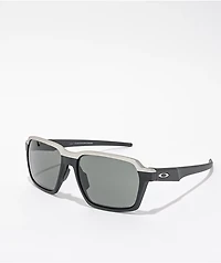 Oakley Parlay Matte Black & Grey Prizm Sunglasses