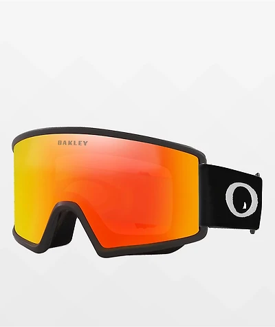 Oakley Target Line L Fire Iridium & Matte Black Snowboard Goggles