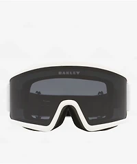 Oakley Target Line L Matte White & Prizm Dark Grey Snowboard Goggles 2025