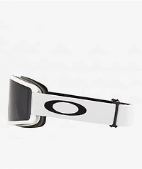 Oakley Target Line L Matte White & Prizm Dark Grey Snowboard Goggles 2025