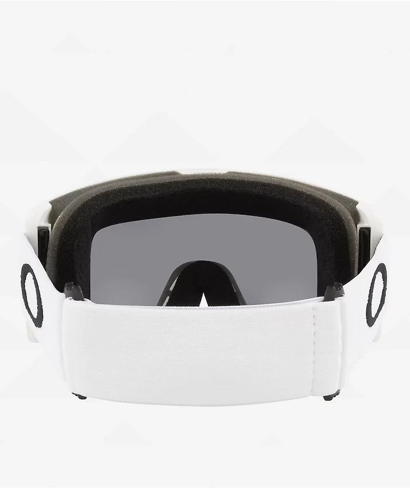 Oakley Target Line L Matte White & Prizm Dark Grey Snowboard Goggles 2025