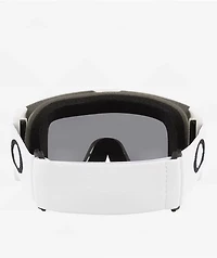 Oakley Target Line L Matte White & Prizm Dark Grey Snowboard Goggles 2025
