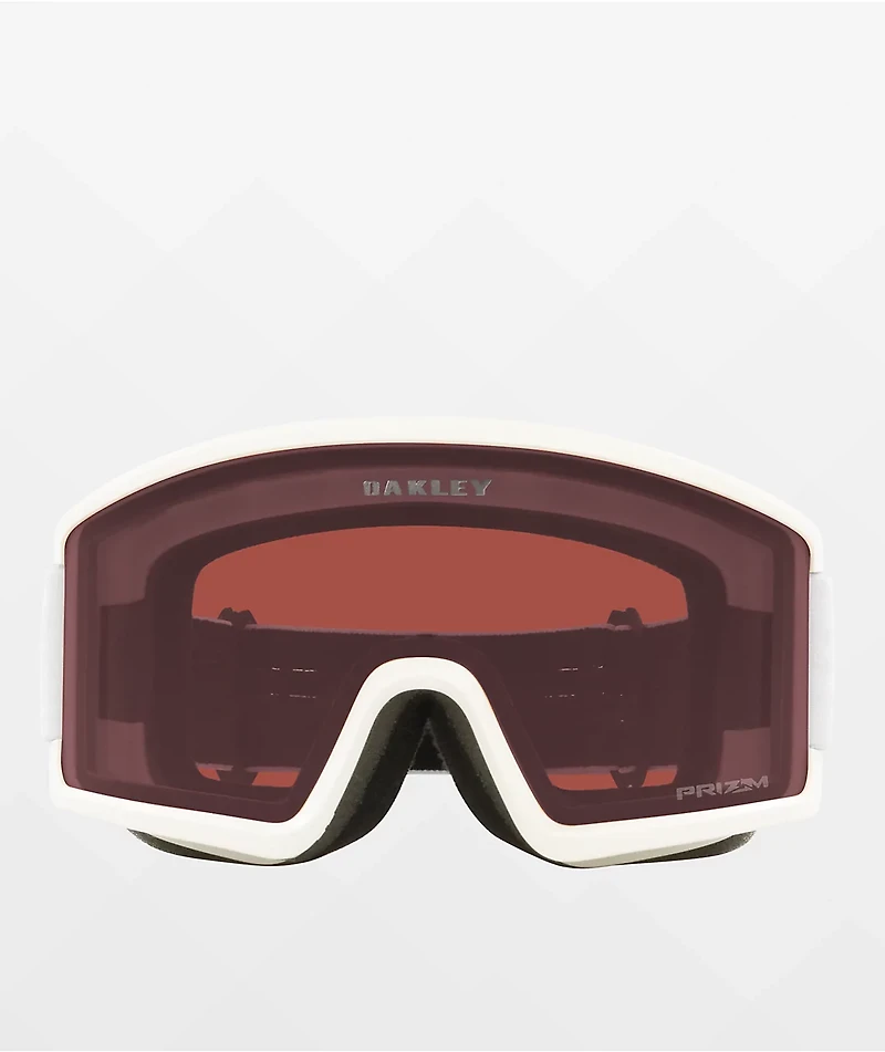 Oakley Target Line L Prizm Dark Grey & Matte White Snowboard Goggles