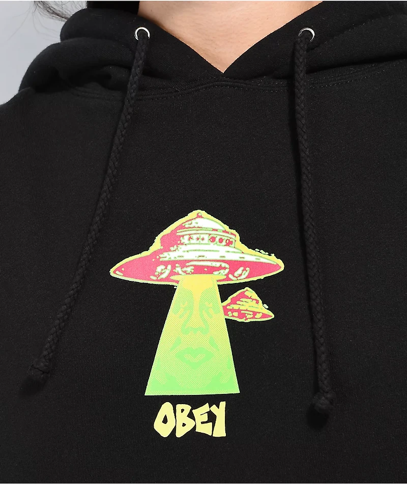 Obey Abduction Black Hoodie