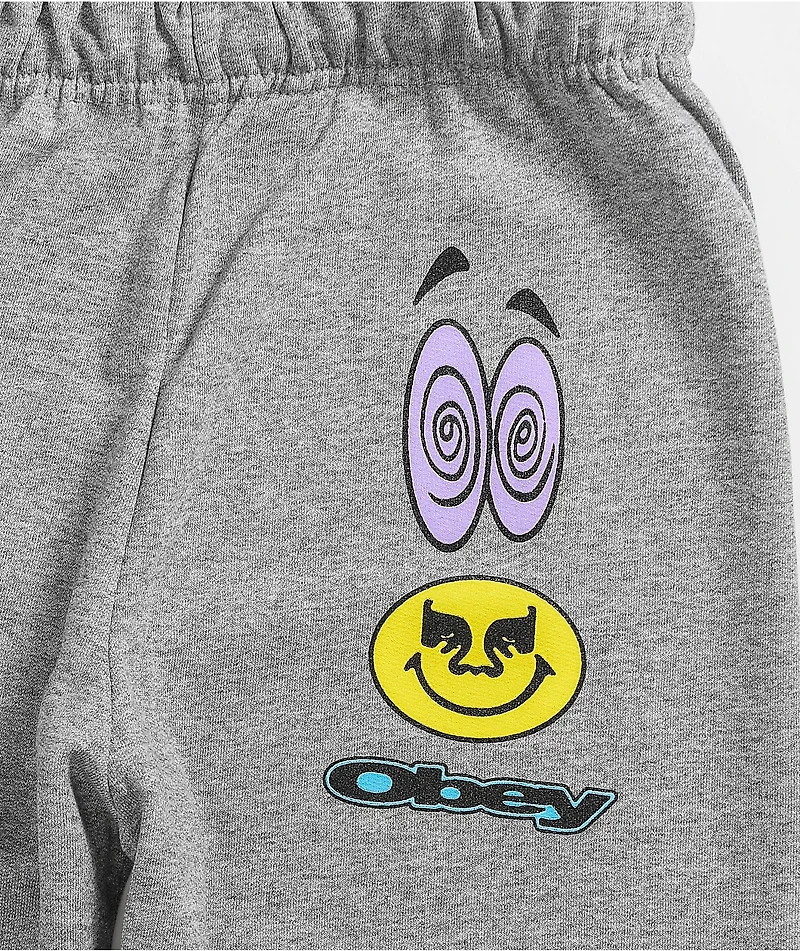 Obey Acid Crash Grey Sweatpants