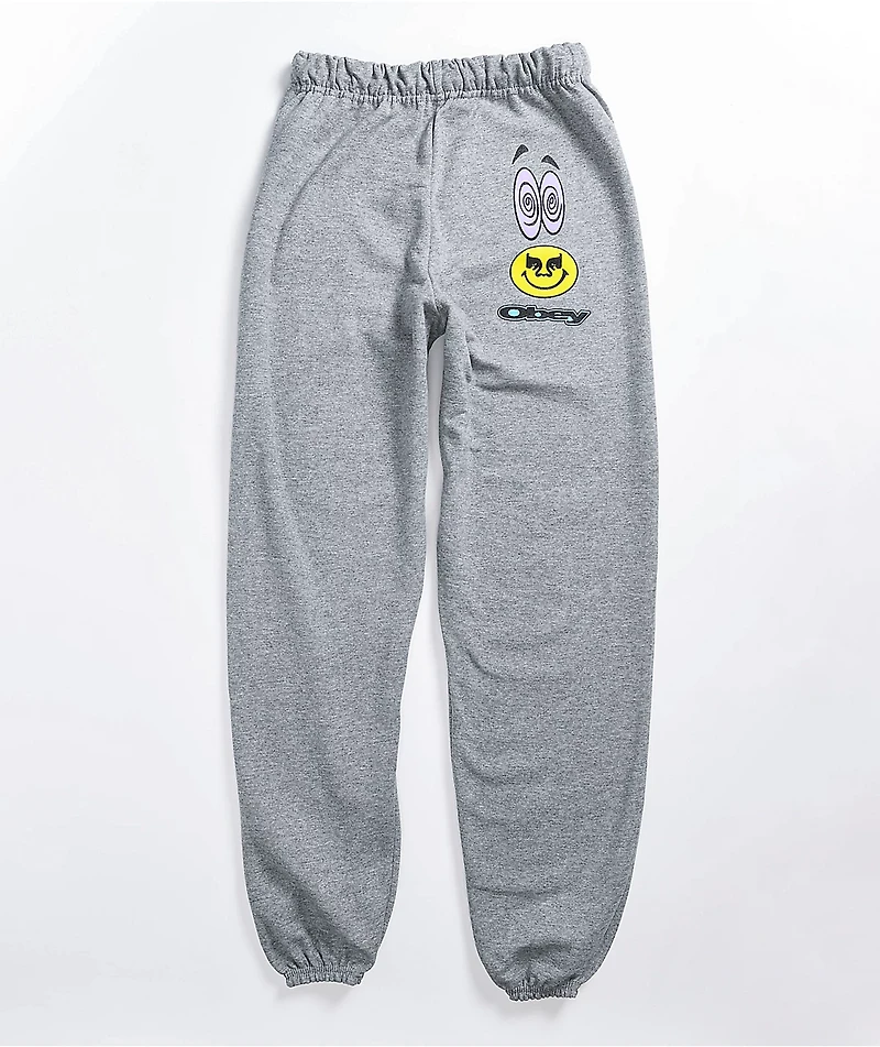 Obey Acid Crash Grey Sweatpants