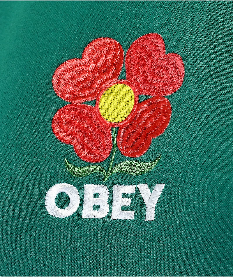 Obey Amelia Green Crewneck Sweatshirt