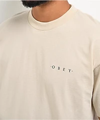 Obey Architecture Of The Universe Cream T-Shirt