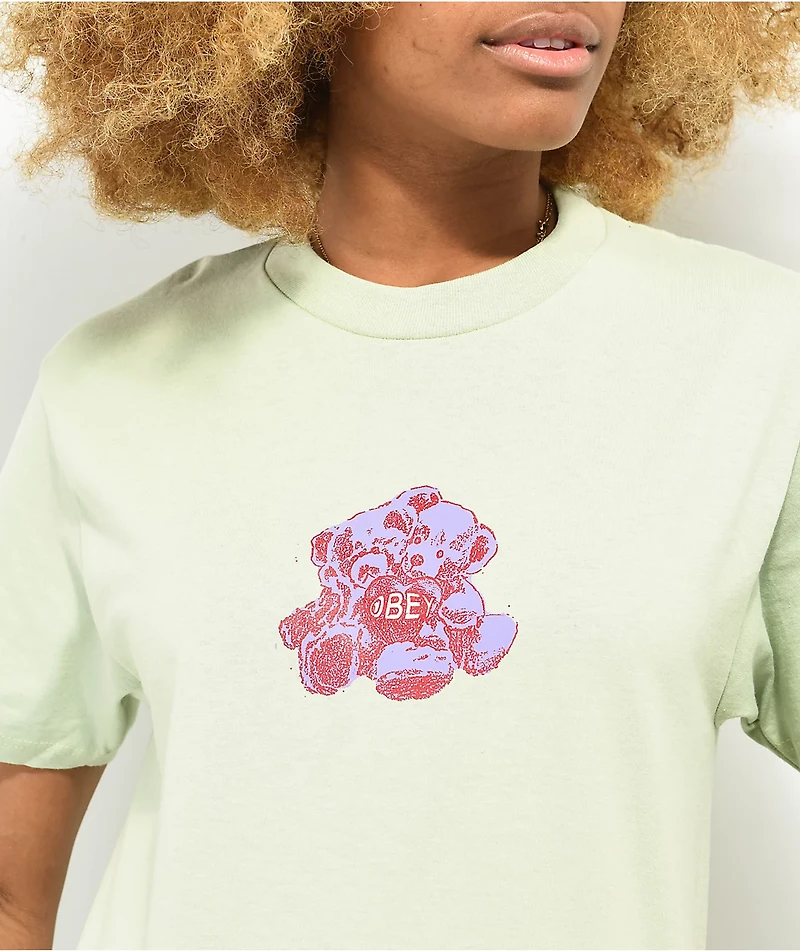 Obey Bear Hug Cucumber T-Shirt