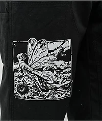 Obey Big Timer Black Double Knee Carpenter Pants