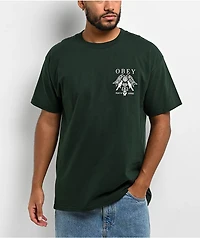 Obey Birds Of Justice Green T-Shirt