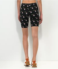 Obey Biscayne Mushroom Black Bike Shorts